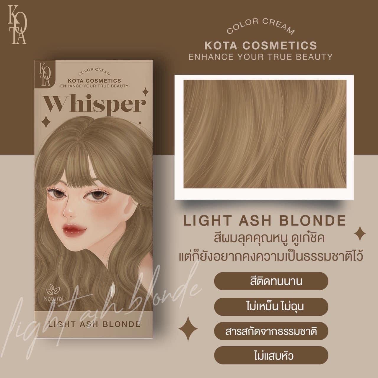 Kota Color Cream Hait Color 12 shades (pack of 2) (LIGHT ASH BLONDE)