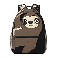 Sloth Printed Lightweight Backpack Travel Laptop Bag Gym Backpack Casual Daypack