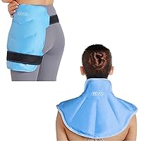 REVIX Reusable Cold Pack for Hip Replacement After Surgery and Ice Pack for Neck and Shoulders Upper Back Pain Relief