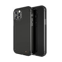ZAGG Gear4 Wembley Palette Compatible with iPhone 12 Pro & iPhone 12 - Advanced Impact Protection, Integrated D3O Technology, Protective Phone Cover – Smoke (702006038)