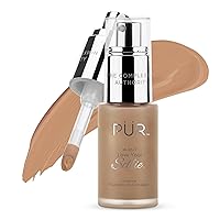 PÜR Beauty 4-in-1 Love Your Selfie Longwear Foundation & Concealer, Full Coverage Liquid Foundation, Hydrating Formula, Cruelty Free