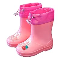 Rain Boots For Girls Boys Kids Rain Boot Insulated Liner For Boys & Girls Rubber Rain Boots Toddler Girl Size 6 Shoes