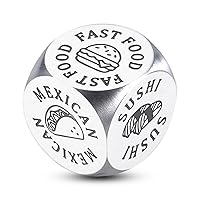 Date Night Gifts for Couples 11th Anniversary Steel Birthday Gifts for Wife Husband Girlfriend Boyfriend Food Decision Dice Christmas Valentines Day Gifts Funny Romantic for Men Women Mom LGBQ gay