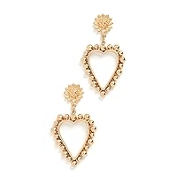 Women's Heart of Gold Earrings