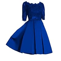 Women's The Sleeve Lace Knee-Length Bridesmaid Dresses