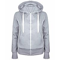 TUNUSKAT Zip Up Hoodies for Women 2023 Fall Fashion Plus Size Hooded Sweatshirt Zipper Lightweight Workout Athletic Jacket