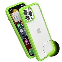 Catalyst iPhone 13 Pro Max Case Influence Series Slim Case, Finger-Print Safe Cases, Drop Proof Phone, with Lanyard, 30% Louder Sound Forward Audio(Glow-in-The-Dark)