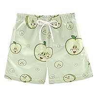 Green Fruit Boys Swim Trunks Swim Beach Shorts Baby Kids Swimwear Board Shorts Bathing Suit Pool Essentials,2T