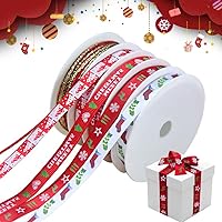  Boao 2.5 Inch Wide Christmas Tree Wired Ribbon Organza