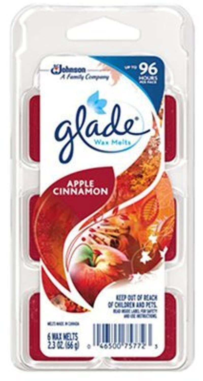 Glade 75772 6 Count44; 2.3 oz. Wax Melts - Apple Cinnamon Scent