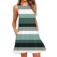 Bodycon Dresses for Women,Women Summer Casual Swing T Shirt Dresses Beach Cover up Loose Dresses with Pockets