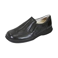 Jason Men's Wide Width Leather Slip-On Shoes
