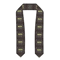 School Math Print Class Of 2024 Graduation Stole Sash,Unisex 72inch Long Shawl For Academic Commencements