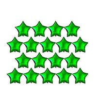 50pcs 10inch Green Star Balloons, Mylar Star Foil Balloons for Wedding Birthday Baby Shower Spring Green St. Patrick's Party Supplies Mardi Gras Party Decorations