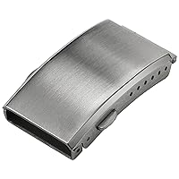 watchdives Watch Buckle 18mm/20mm/22mm Fold Safety Milled Clasp Replacement Stainless Steel Watchband Clasp