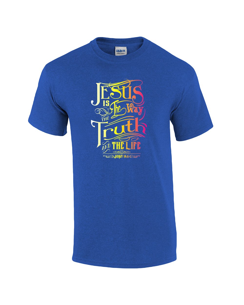 Jesus is The Way Adult Christian Tee Shirt antiqueroyal