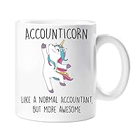 Accounticorn Mug Unicorn Like A Normal Accountant, But More Awesome Cup Secret Santa Gift Mug Gift Idea for Him and Her, 9 Styles Available
