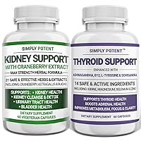 Kidney Support + Thyroid Support Supplements Bundle