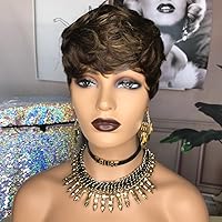 Short Human Hair Wigs Pixie Cut Wig for Black Women Short Human Hair Summer Pixie Wigs