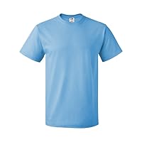 Fruit of the Loom Mens 5 oz. 100% Heavy Cotton HD T-Shirt(3931)-Aquatic BLUE-M-3PK
