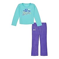 girls Long Sleeve Shirt and Legging Set, Durable Stretch and Lightweight
