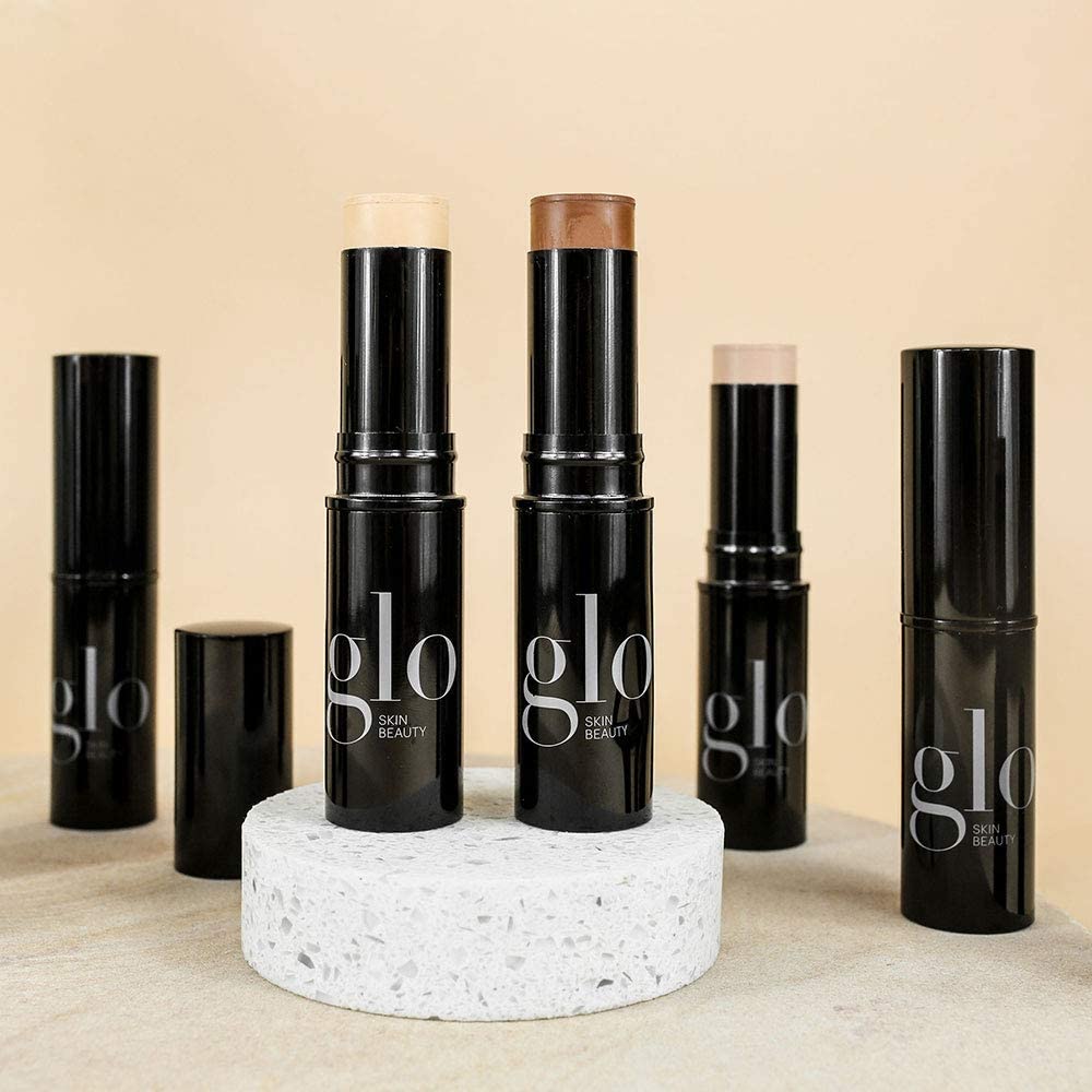 Glo Skin Beauty HD Mineral Foundation Stick - Lightweight and Longwearing Makeup Infused with Hyaluronic Acid - Buildable Coverage - Concealer, Contour & Highlighter