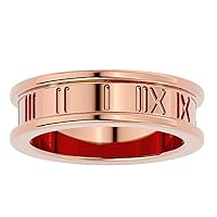 Certified Plain Gold Ring in 18K White/Yellow/Rose Gold Metal for Women, Girl & Ladies | Wedding Band Ring for Her | Gold Ring for Partner (Gold Weight: 12.93)
