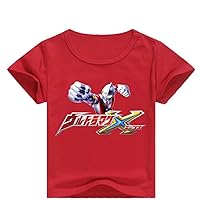 Kids Boys Ultraman Summer Short Sleeve T-Shirts Round Neck Tee