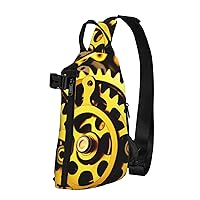 Penguins Standing In The Sunset Crossbody Backpack, Multifunctional Shoulder Bag With Straps, Hiking And Fitness Bag