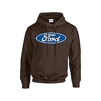 Ford Oval Hooded Sweatshirt Ford Logo Design Hoodie Motor Company Car Enthusiast Pullover Hood Classic Retro