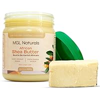 Shea Butter | African, Raw & Unrefined. Nourish and moisturize skin and hair. Use alone or DIY recipes. From Ghana, West Africa. 16 oz in jar