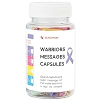 50 Warrios Messages in a Bottle, Breast Cancer, Get Well Gifts for Women After Surgery, Cancer Gifts for Women, Chemo Care Package for Women, Heart Surgery Recovery Gifts, Breast Cancer Bracelets