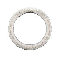 Fuzzy Steering Wheel Cover, Men's and Women's Fashion Universal 15-inch Steering Wheel(Shallow Meters)