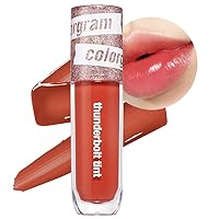 COLORGRAM Thunderbolt Tint Lacquer 04 Daily Tok | Highly Pigmented, Long Lasting, Moisturizing Lip Stain, Buildable and Blendable Lip Tint (0.2 fl.oz)