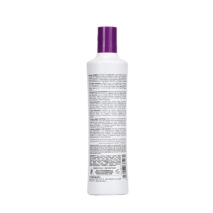 Fanola No Yellow Shampoo 11.8 oz - Color Depositing Purple Shampoo for Blonde, Silver, Gray, and Highlighted Hair - Anti Brass Shampoo Toner to Remove Yellow Tones & Brassiness from Bleached Hair