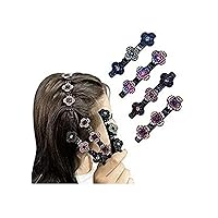 Hair Claw Braidal Beauty Accessories Hair Sectioning Clamps Sparkling Crystal Stone 4Pcs Hair Clips for Women Girls Fashion Hairdressing Styling Tools Hairpins multidesign and color