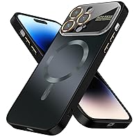 Magnetic Titanium for iPhone 15 Pro Max Case [Compatible with MagSafe] [Full Camera Lens Protector & Military Grade Drop Tested] Scratch Resistant Matte Shockproof 15 Pro Max Phone Case