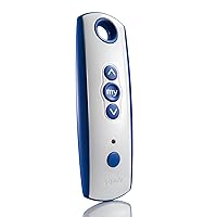 Somfy Telis 1 RTS Patio Remote - Single Channel - Handheld Addition or Replacement - Great for Outdoor Blinds & Shades - Customizable My Function - Stylish Blue and Gray Finish #1810643