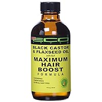 ECOCO Eco Style Black Castor Oil & Flaxseed Oil Maximum Hair Growth Formula, 4 Ounce,SG_B077JY18MH_US