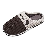 S Slippers Men Size 14 Cotton Slides Christmas Antlers Print Thermal Slippers Casual Home Shoes Mens Slippers