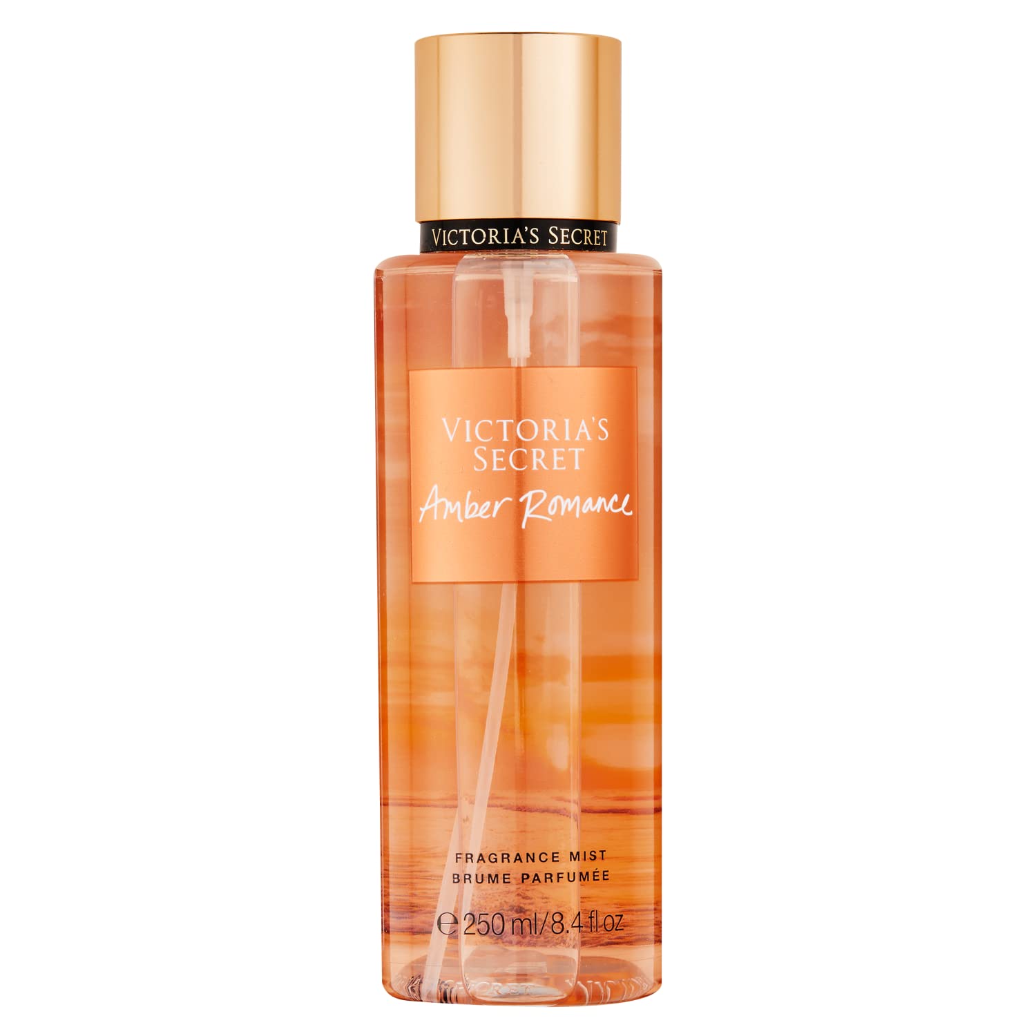 Victoria's Secret Amber Romance Body Mist for Women, Perfume with Notes of Deep Amber and Sugar Kisses, Womens Body Spray, Chasing Sunsets Women’s Fragrance - 250 ml / 8.4 oz