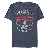 Disney Big & Tall Classic Mickey The One and Only Donald Men's Tops Short Sleeve Tee Shirt