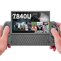 GPD Win 4 [AMD Ryzen 7 7840U-32GB+2TB] 6 Inches Mini Handheld Win 11 PC Game Console Gameplayer 1920X1080 Touchscreen Laptop Tablet PC Black