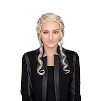 Costume Agent Queen Dragon TV Character Halloween Blonde Costume Cosplay Wig Accessory