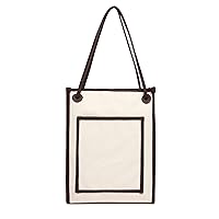 Gusio Italy PT379 Women's Tote Bag, Vertical, A4 Compatible, Recitals, Sub, Lightweight, Simple, Elegant, Stylish, Cotton