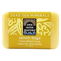 Dead Sea Mineral Soap, Lemon Sage, 7-Ounces (Pack of 6)