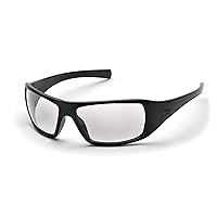 Pyramex Safety-SB5610D Goliath Safety Eyewear, Black Frame, Clear Lens