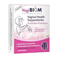 Probioitc Suppository Convenient Travel Pack with 2 Suppositories: Microbiome Flora Balance. Odor Control Regimen; Balance and Nourishes Healthy Flora