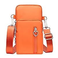 UnoSheng Fashion Plain Non Print Women Shoulder Handbag Zip Shoulder Bag Mobile Phone Case Hard Drive Bags