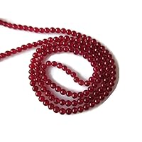 Natural Red Jade Smooth Round Beads 2mm Jade Beads, 15 Inches Strand, Red Jade Beads -GDS913/1